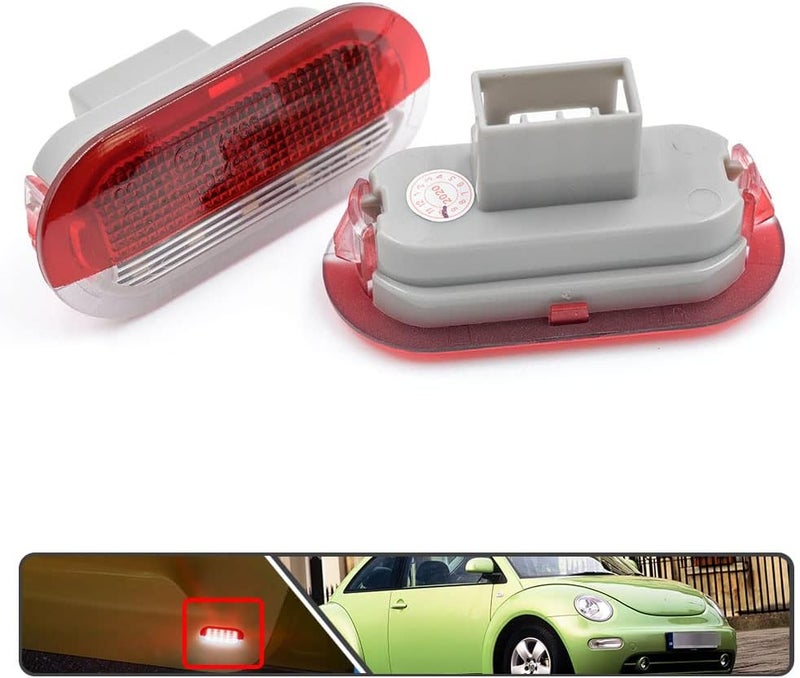 Mingrui test 2Pcs LED Courtesy Door Light for Volkswagen Beetle Golf MK3 MK4 Jetta MK3 MK4 White LED Courtesy Projector Under Door Warming Lamps - Image 3